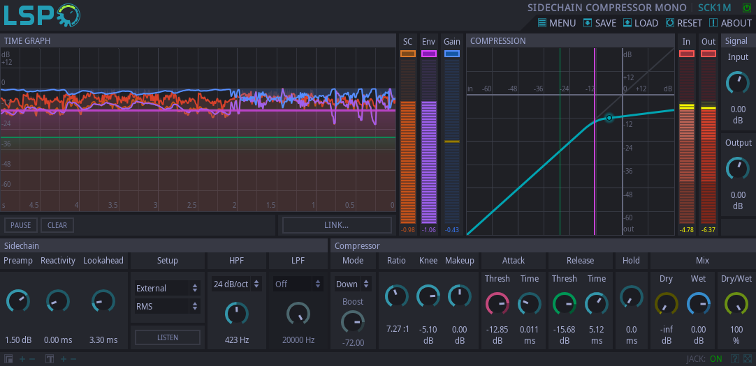 Sidechain-Kompressor Mono