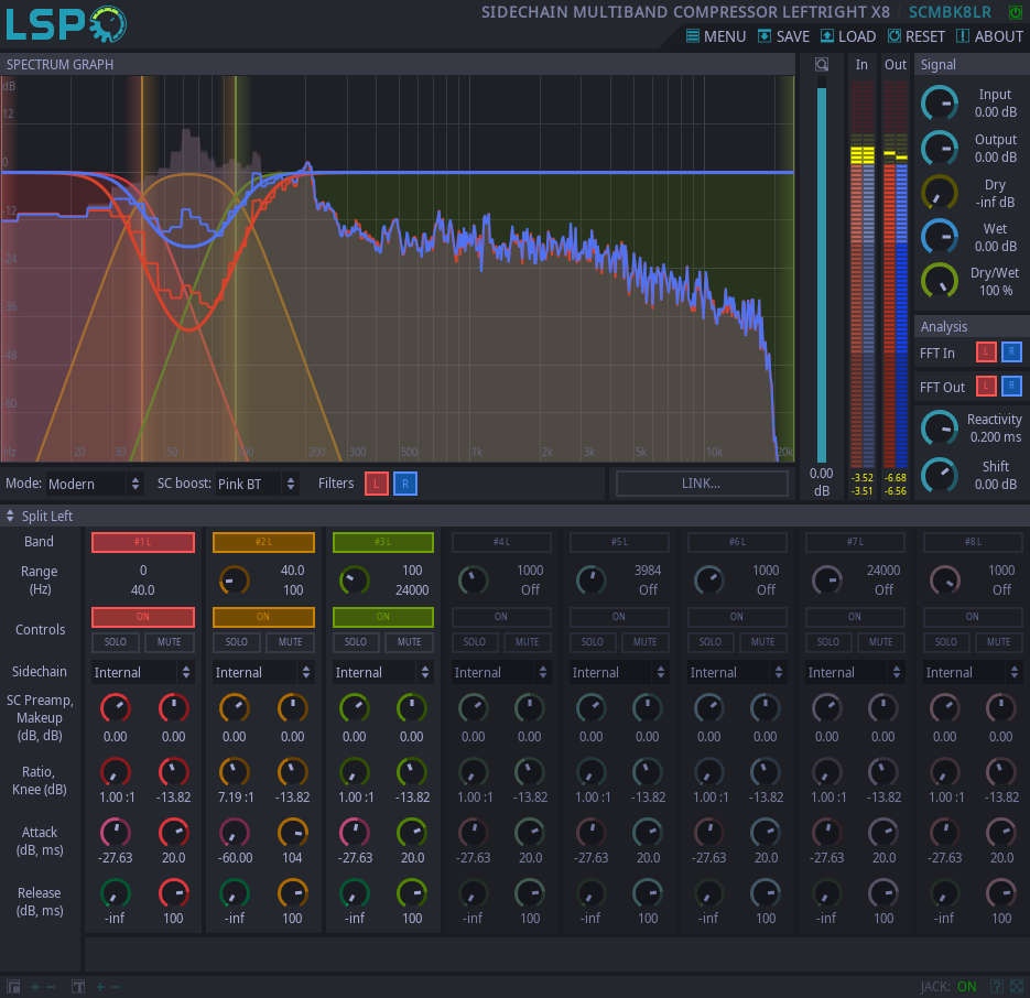 Sidechain Multi-band Kompressor LeftRight x8